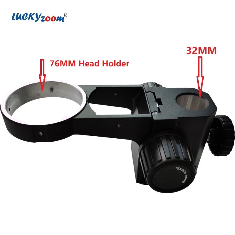 

Adjustable Microscope Focusing Rack 32MM Black Focus Arm For Binocular Trinocular 76MM Head Holder Microscopio Bracket