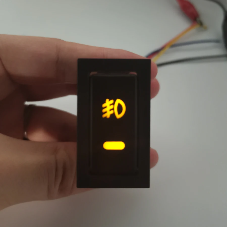 

1 шт., 5-контактная кнопка переключателя противотуманных фар для Toyota Camry Corolla 2003-2005 Vios Highlander Prius 2WD 4WD, оранжевый цвет, 12 В