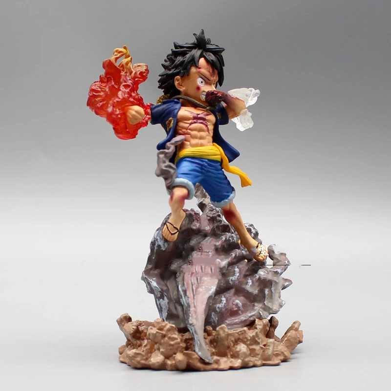 One Piece G5 Gear Luffy Anime  Action Statue Q version second gear Fourth Gear GK Model Ornaments Doll Toy  For Children Gift images - 6
