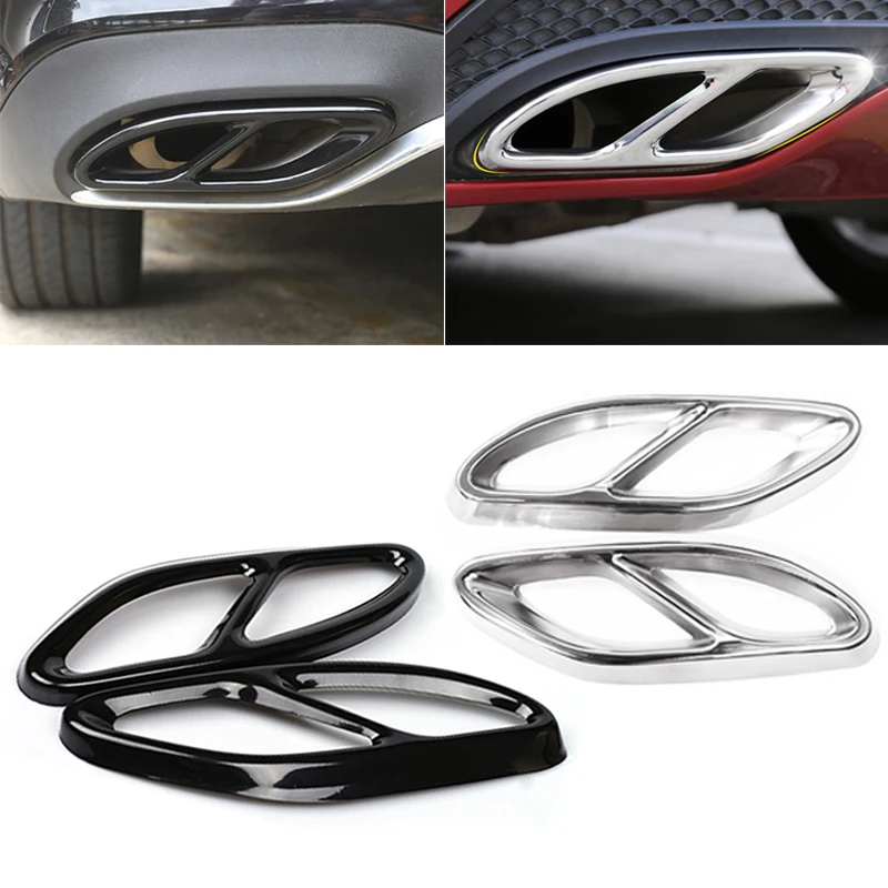 PMFC 304 Stee для Mercedes-Benz CLA Class C117 2016 крышка выхлопного глушителя черная сменная отделка задняя внешняя практичная прочная