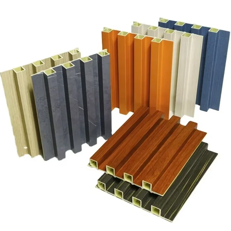 Фото Декоративные стеновые панели WPC с пазами для внутренней отделки, облицовка стен ПВХ, WPC-ламели 7.10 №4