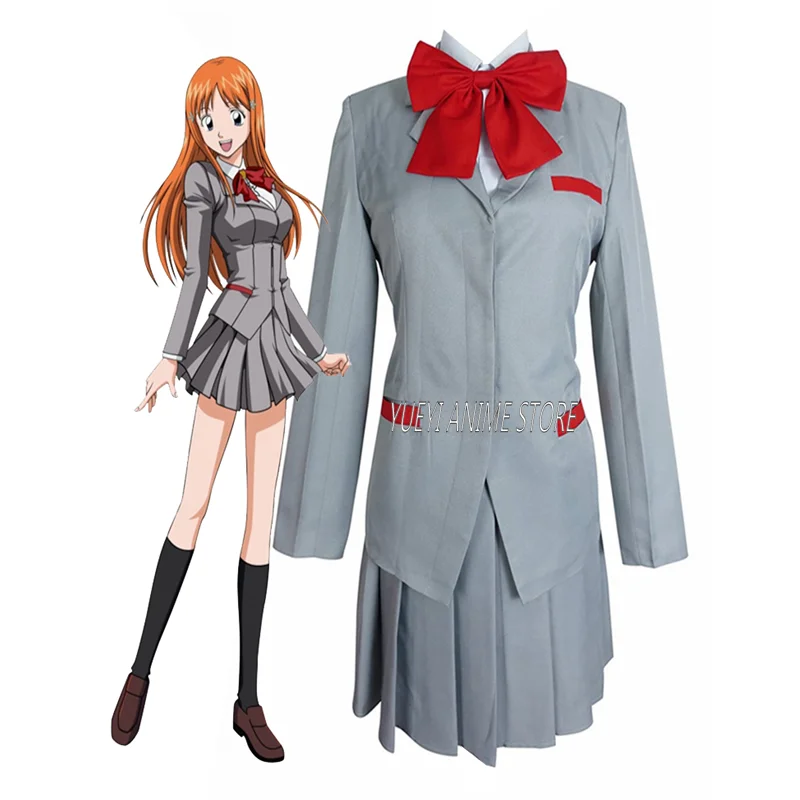 

Аниме отбеливатель Иноуэ Orihime Косплей костюмы наряд Хэллоуин Рождественская форма костюмы