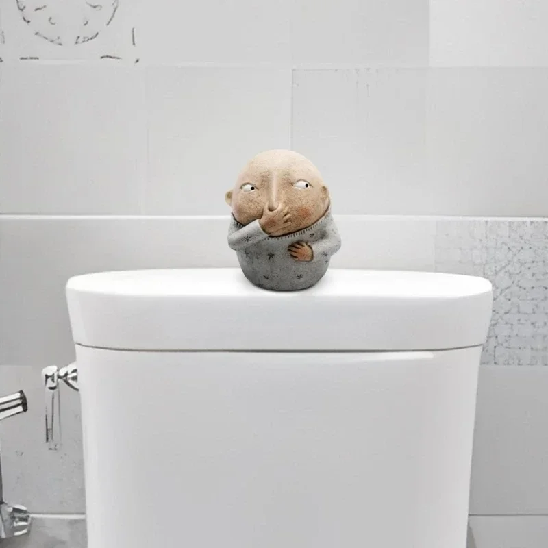 Креативная скульптура мальчика с носом примитивная фигурка ручная роспись