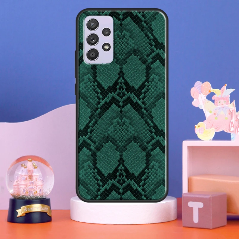 Чехол для телефона Python Snake Skin для Samsung A52 A72 A32 A12 A22 A71 A51 A14 A54 A52S A34 A70 A13 A33 A53 A73.