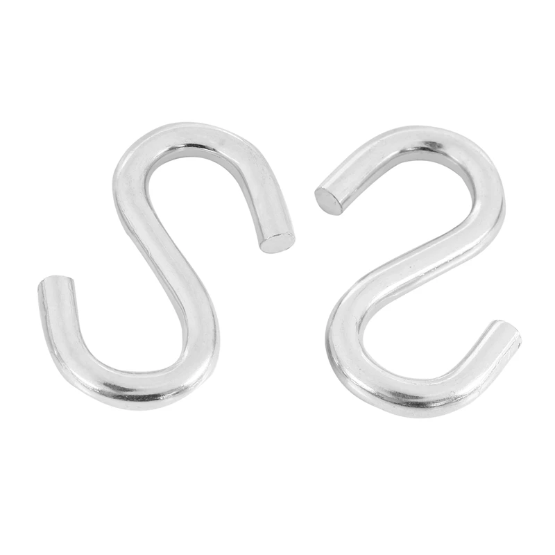 

2-Pack Heavy-Duty S Shaped Hooks Hammock S Hooks Utility Hooks, 3-Inch Long