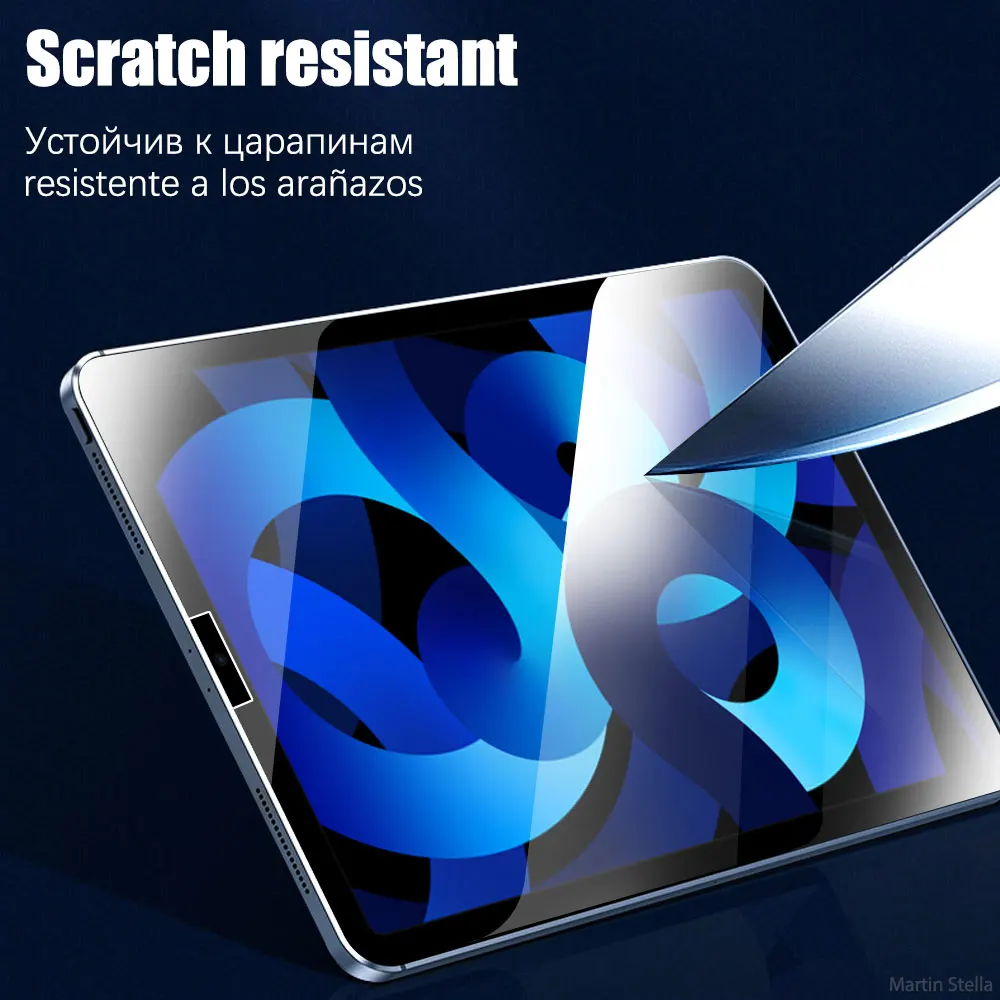 (2 упаковки) Закаленное стекло для Apple iPad Air 4 5 10,9 2020 2022 4-го 5-го поколения, полное покрытие, защитная пленка