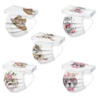 10 шт., детская 3-слойная маска с мультяшными животными, кошками