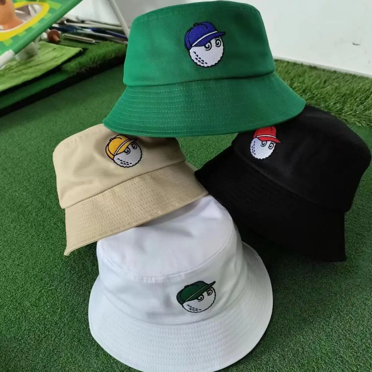 

2023 Malbon Golf New Embroidered Golf Hats Pure Cotton Breathable Universal Cap for Men and Women Bucket Hats