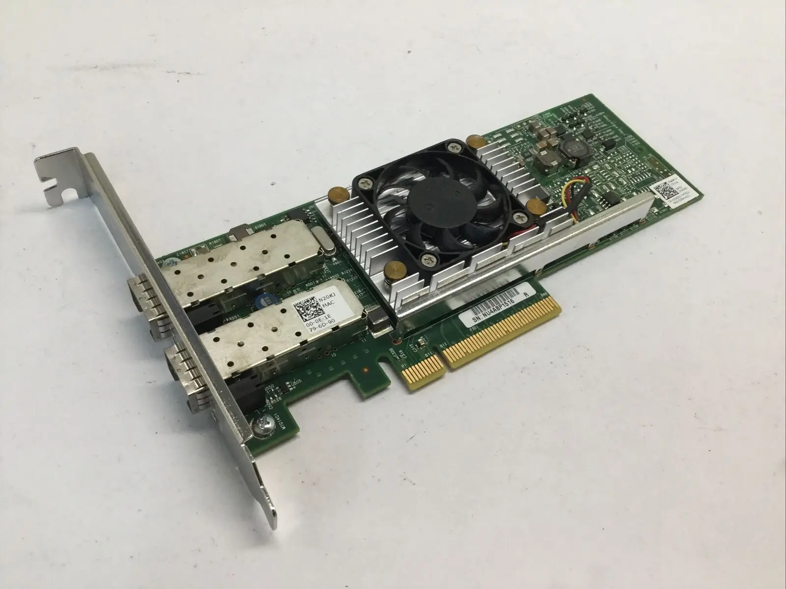 Для DELL BROADCOM 0N20KJ 57810 10GB DUAL PORT PCI-E SFP + сетевая карта N20KJ
