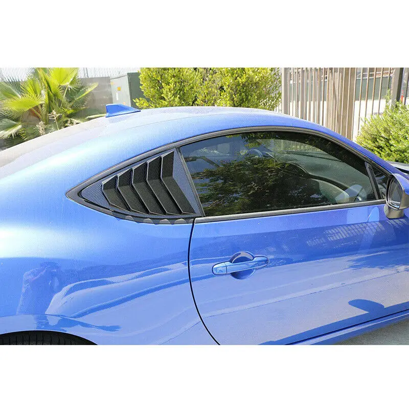 Автомобильный абажур из углеродного волокна ABS на заднюю четверть окна жалюзи