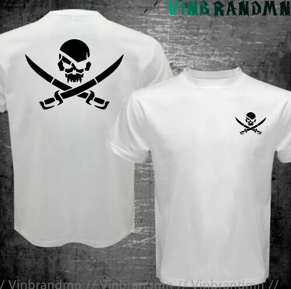 Fashion Pirate Skull Logo Print Funny T Shirt Man Women Cotton T-Shirt Hip Hop Loose Tee Clothes Casual Clothing Tops Streetwear