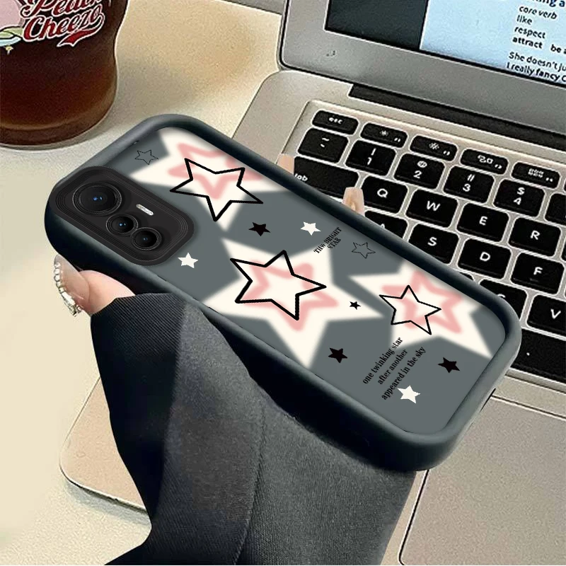 Чехол для телефона с пятиконечной звездой Xiaomi POCO X6 X5 X4 GT F3 F4 F5 M6 Pro X3 NFC Mi 13T 12T 11T 13 12 11