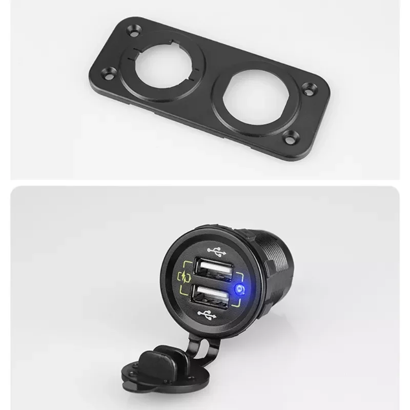 

Automobile accessories Auto Power Adapter Cigarette Lighter 12-24V Dual USB QC3.0 Phone Charging Socket Chargers RV Car
