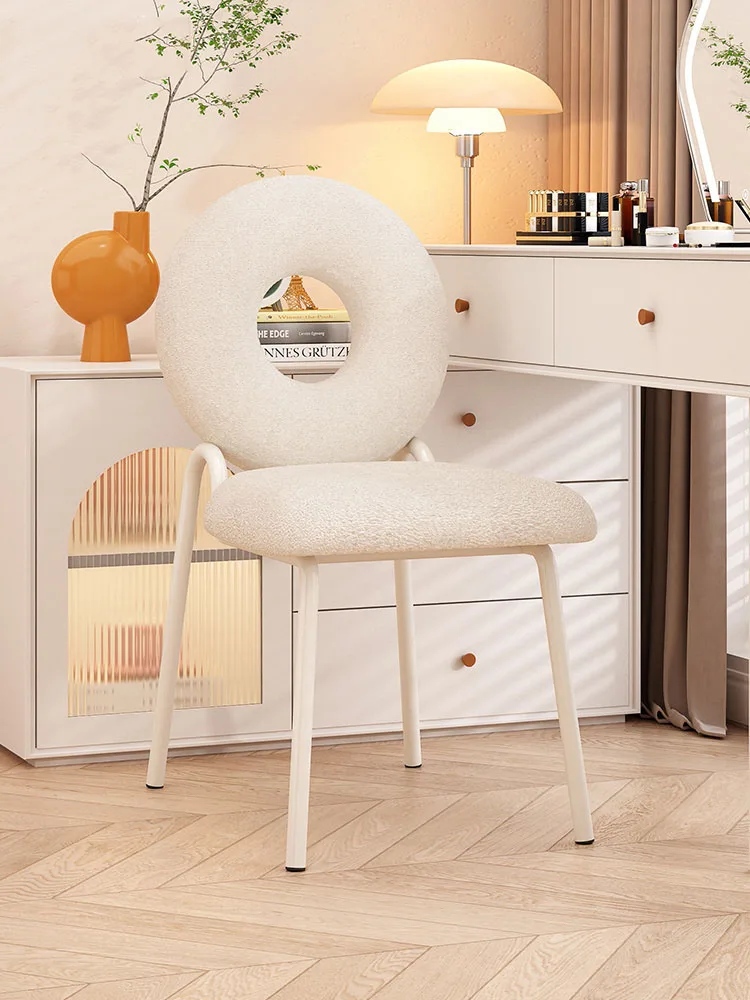 

Роскошный бархатный стул для макияжа из ягненка, домашние стулья для гостиной, дизайнерские стулья для спальни, стул для туалетного столика, домашняя мебель