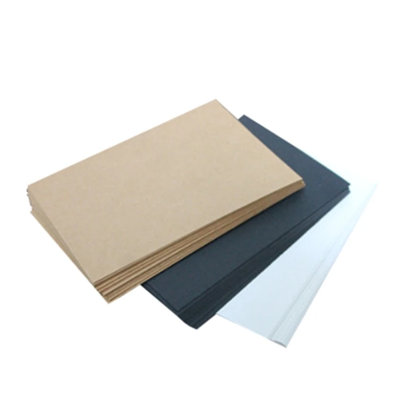 

50 Sheets Blank Kraft Paper Card for Birthday/Christmas Card, Party Invitation Making, Printable Blank Postcard Paper