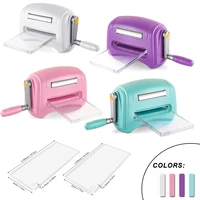 portable mini die cutting machine 4 colors embossing scrapbooking cutter for crafts photo paper card make handmade tool 2022