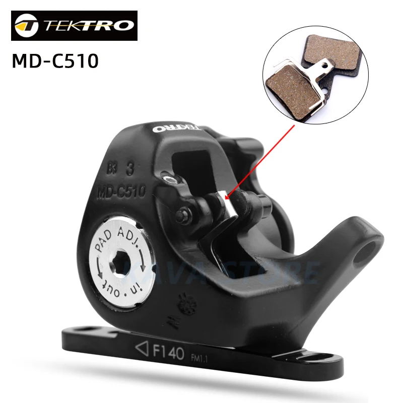 

Road bike TEKTRO MD-C510 front and rear disc flat mount brake black bicycle mechanical caliper disc brake bicycle caliper