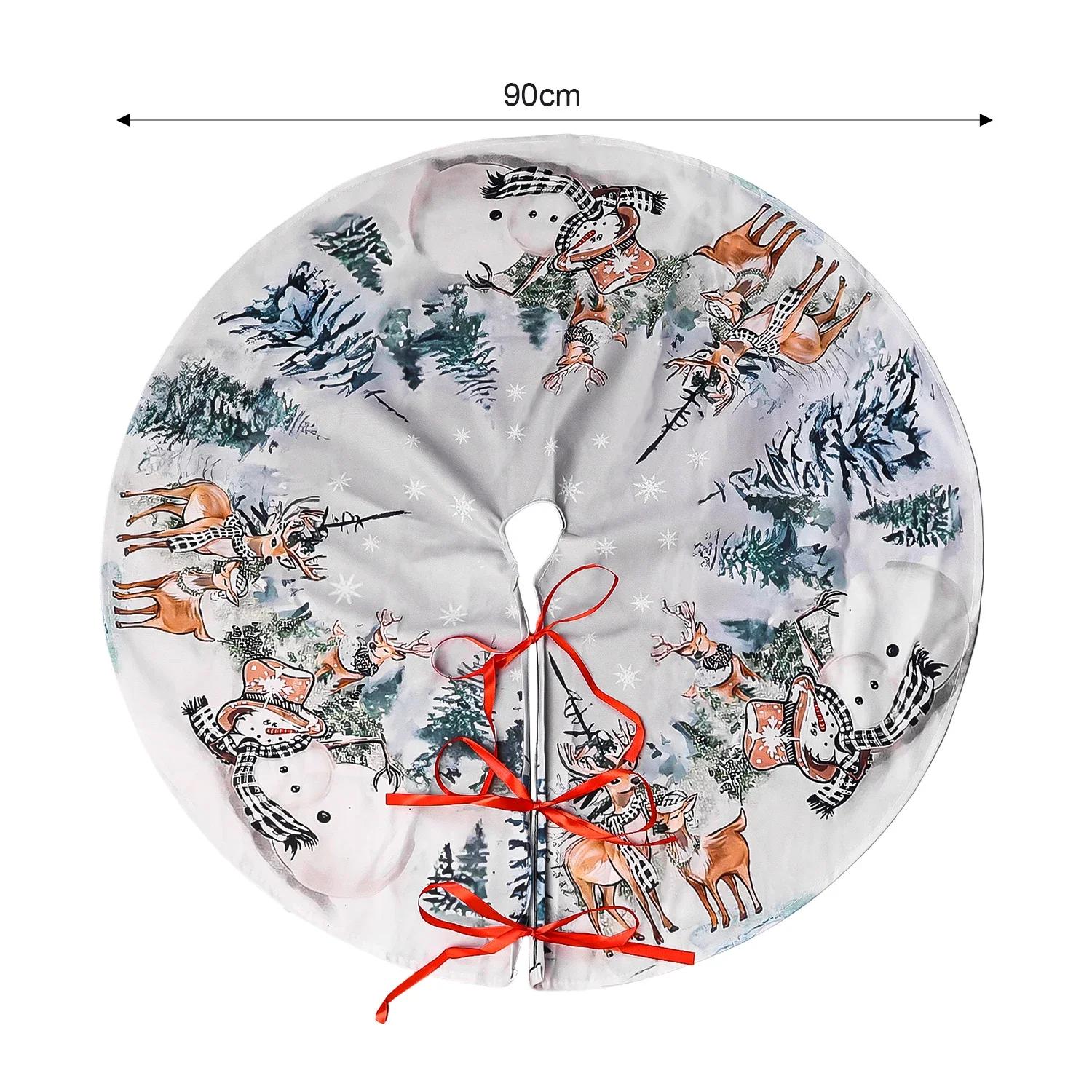 

Плюшевая скатерть для елки