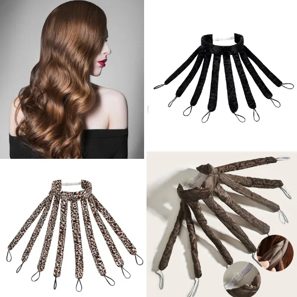 

Octopus Lazy Heatless Hair Curler No Heat Hair Rollers Headband Sleeping Soft Wave Formers DIY Hair Curling Styling Tools