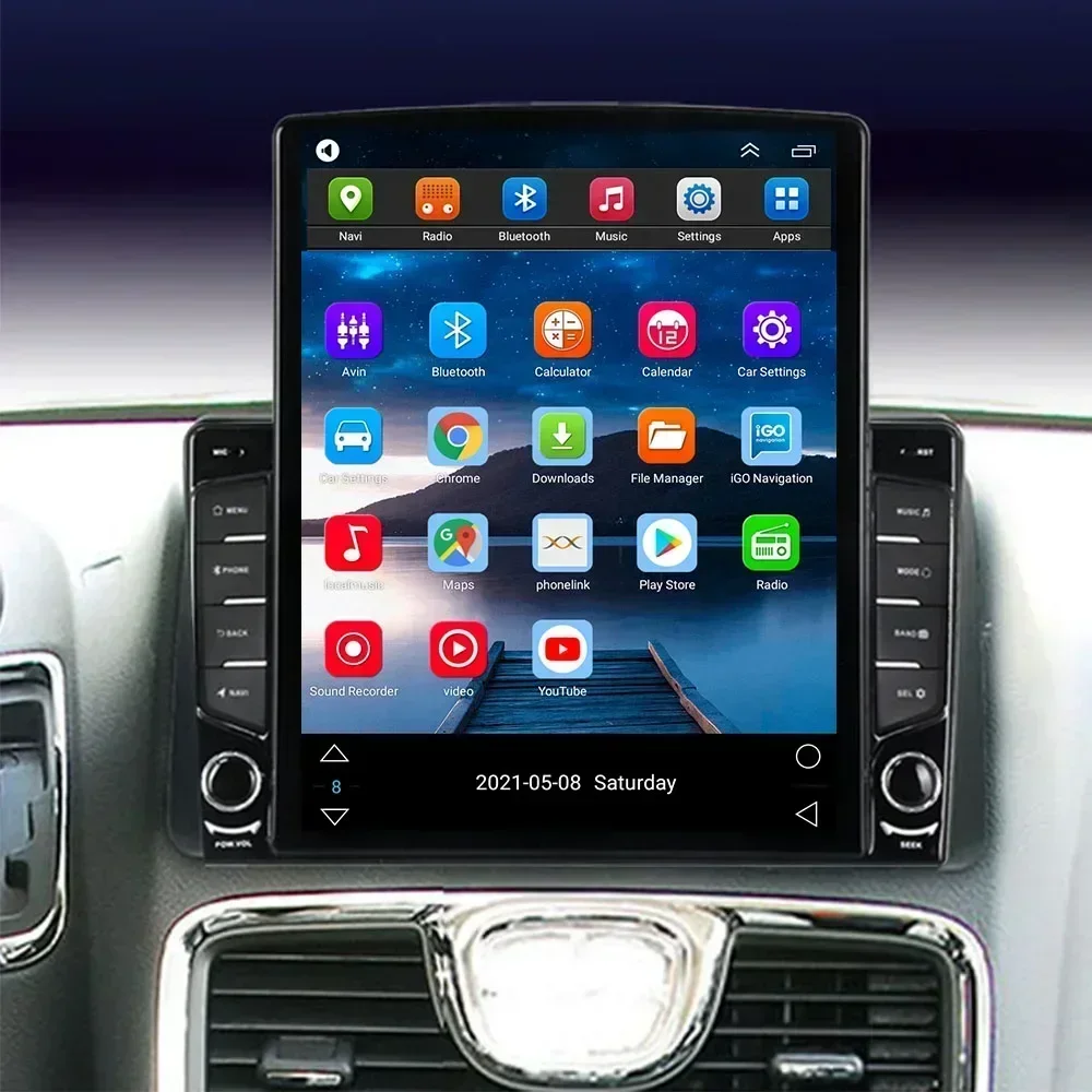9 7 &quotAndroid для Chrysler Grand Voyager 5 2011 2012 2013 2014 2015 Тип Tesla Автомобильный радиоприемник
