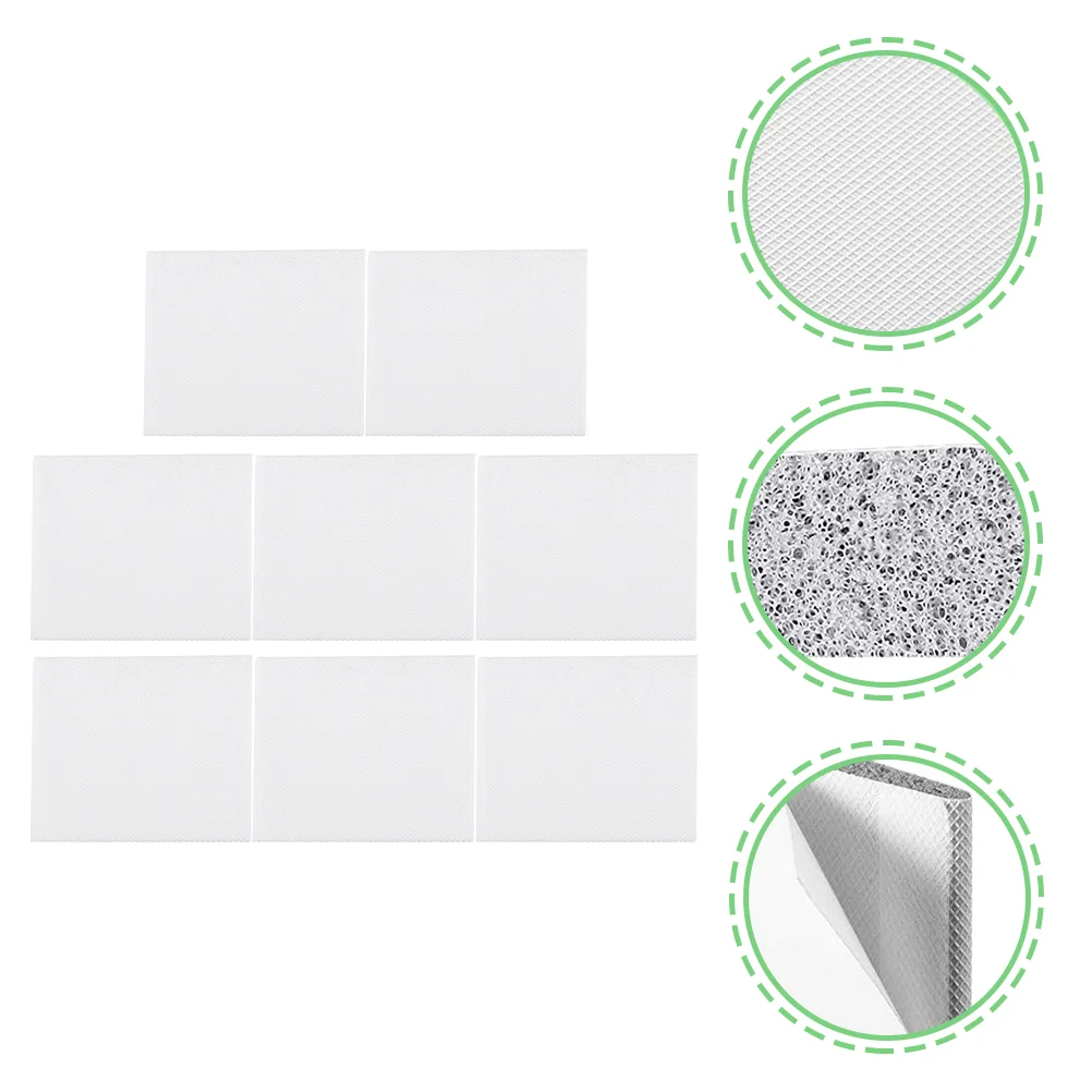 

8 Pcs Foam Adhesive Stoppers Foam Weather Stripping Door Bottom Seal Strip Doors Windows Frame Corner Seals White Pu