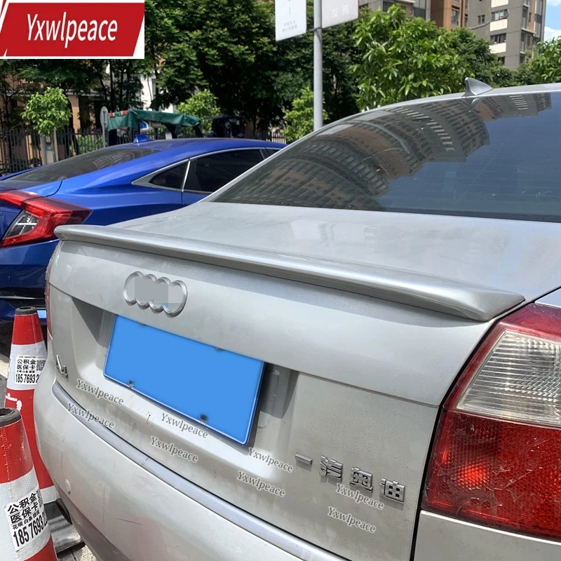

For Audi A4 B6 Spoiler 2002 2003 2004 2005 2006 ABS Material Unpainted Color Rear Trunk Lid Spoiler Car Accessories