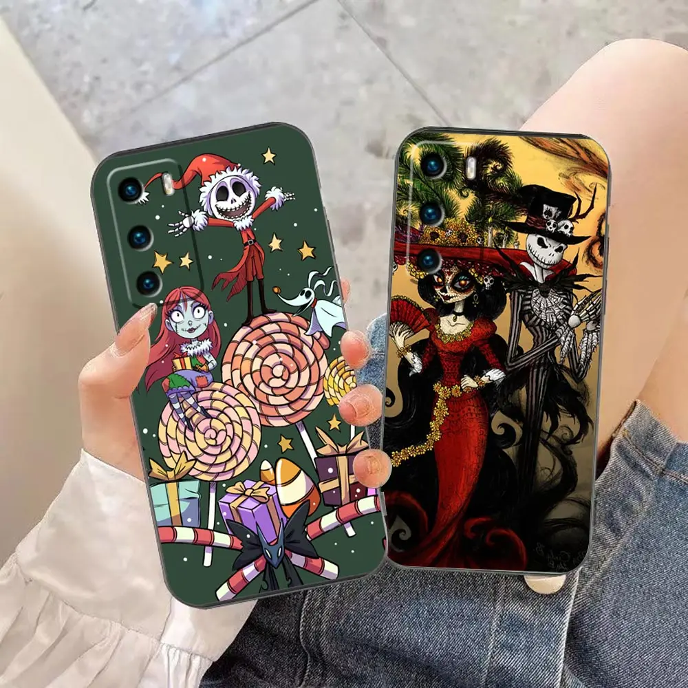 

Case For HUAWEI P50 P40 P30 P20 P10 Lite Pro Plus Pocket 2018 2019 5G MATE 30 20 20X Pro Lite Case Disney Jack Skellington