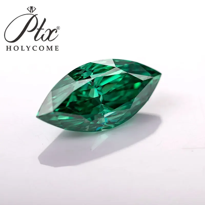 PTX Crushed Ice Cut Multicolor Marquise Loose Moissanite Gemstones VVS1 Pass Diamond Test With GRA Certificate Wholesale Price