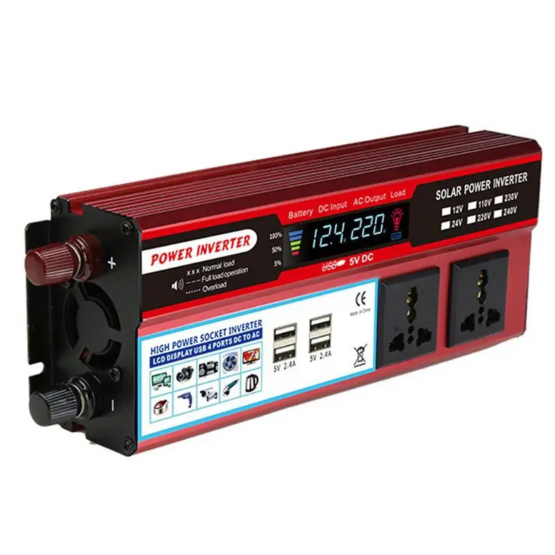 

Large Power Inverters Car Inverter Modified Power Inverters 2000W AC 100V-120V/AC 220-240V Power Inverter With USB Ports &