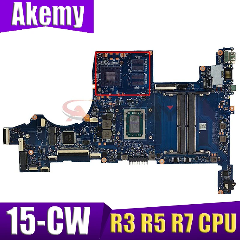 Новинка материнская плата для ноутбука HP 15-CW R3 R5 R7 AMD CPU DDR4 G7BJ DAG7BJMB8C0 DAG7BFMB8D0 |