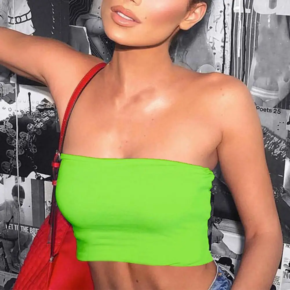 

Sexy Chest Wrap Crop Top Tube Top Sexy Bras for Women Push Up Lingerie Seamless Tube Top Gym Vest Off Shoulder Sleeveless Tops