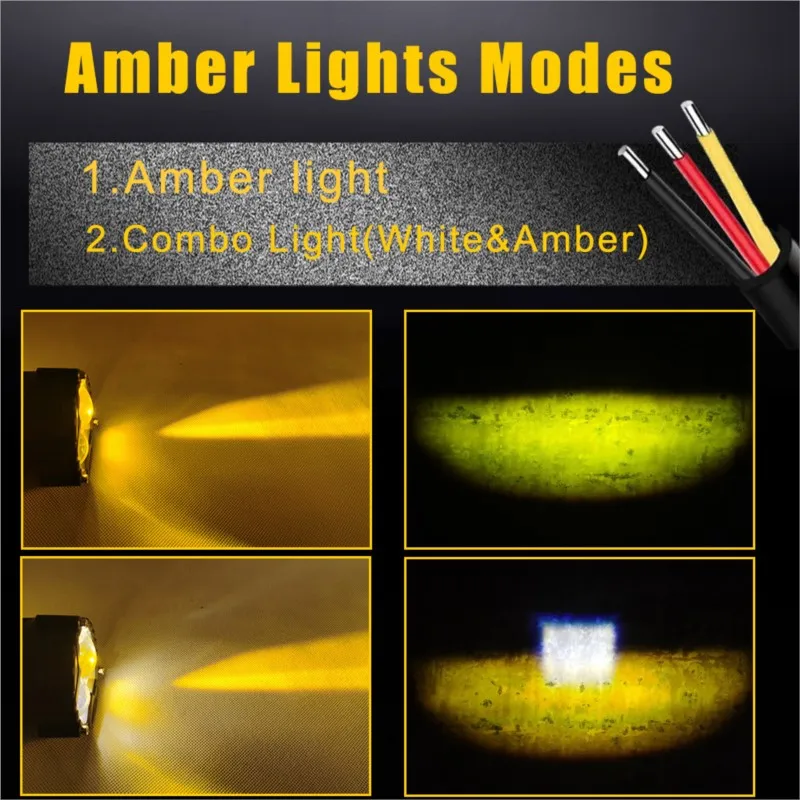 Дополнительная Светодиодная рабочая лампа комбинированный луч противотуманные