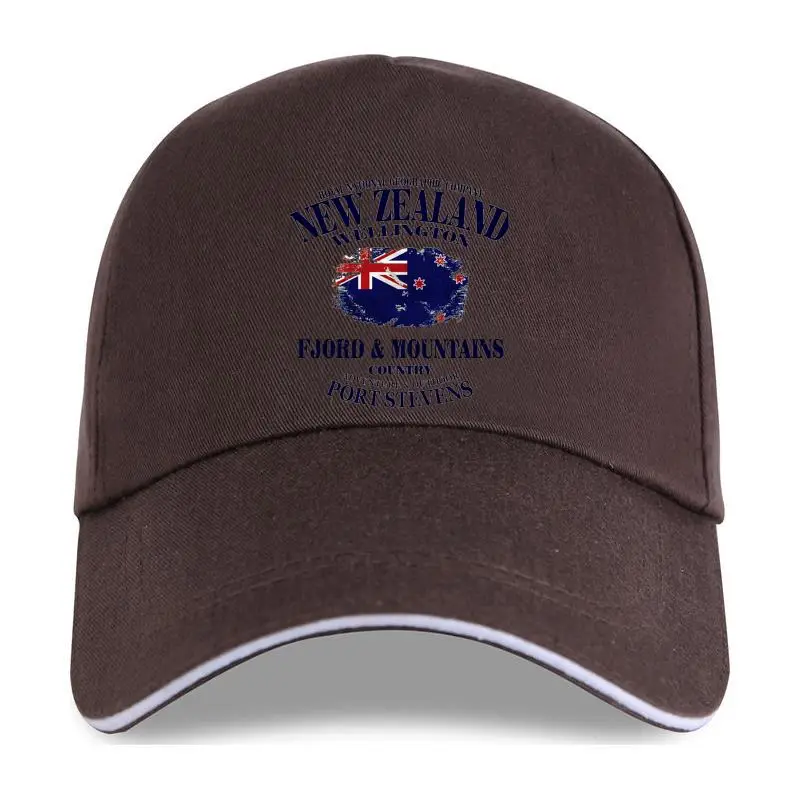 

new cap hat 2021 Zealand Flag Baseball Cap For Men Plus Size Cotton Team 4XL 5XL 6XL Camiseta