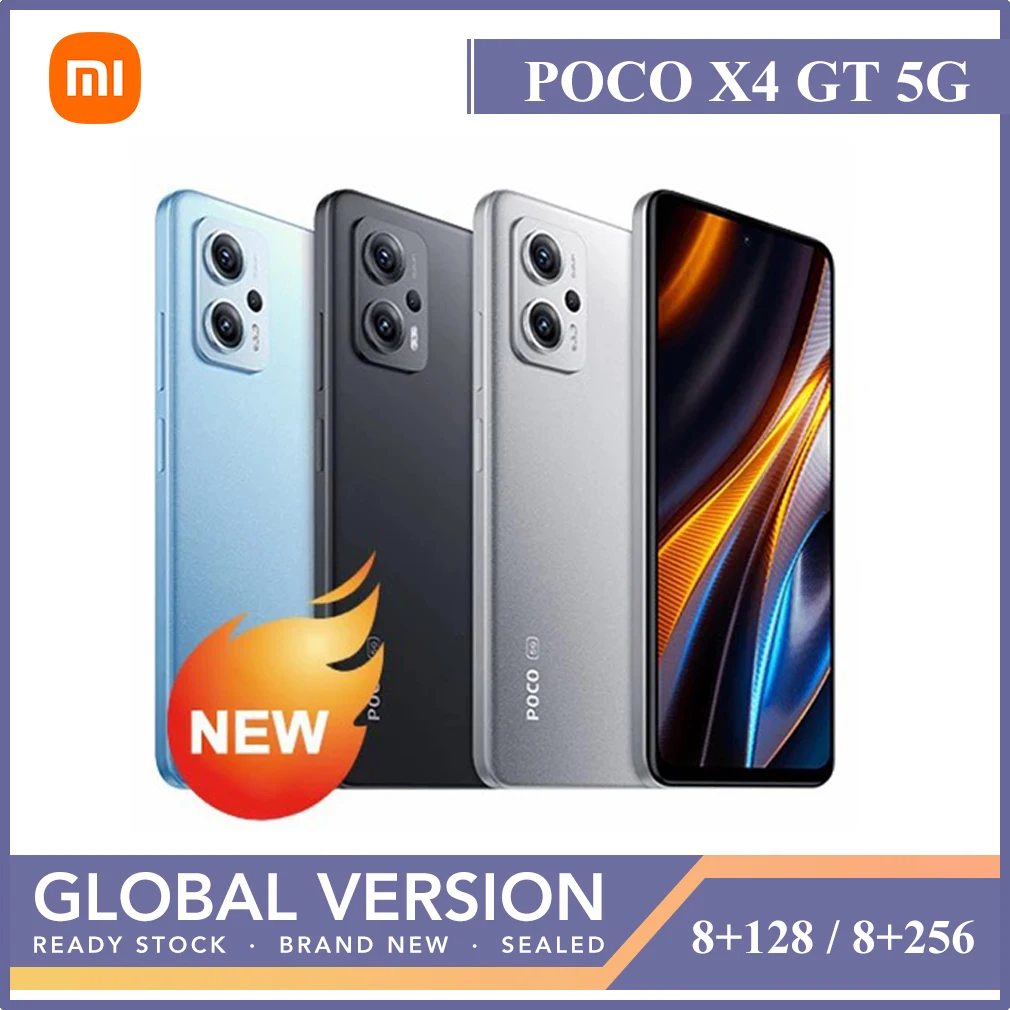 Najtaniej POCO X4 GT 5G Wersja Globalna 8GB 128GB 256GB NFC Smartphone 64MP Kamera 67W ładowanie 144Hz Wyświetlacz Dimensity 8100 Sklep Google Play