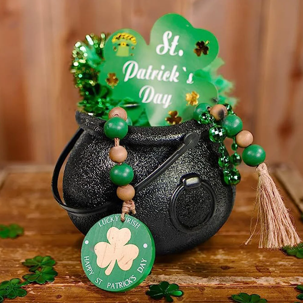 

Candy Cauldron Halloween Bucket Container Holder Trick Or Treat Kettle Decorations Witch's