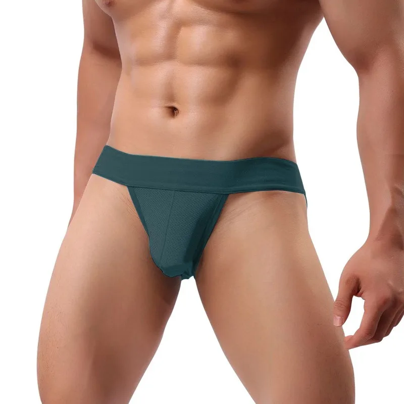 Мужские Соблазнительные трусики-танга нижнее белье трусы с заниженной талией