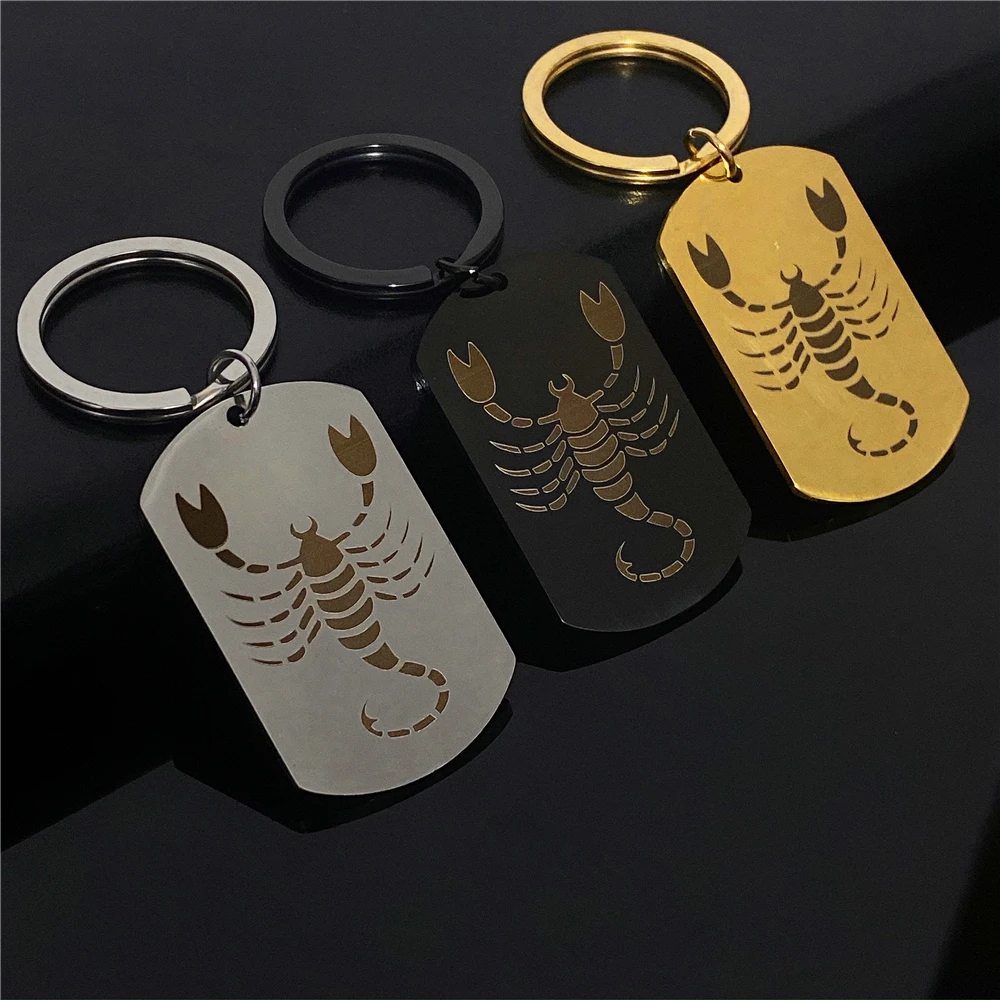 

Stainless Steel Star Zodiac Sign Keychain 12 Constellation Pendant Keychain Women Chain Keychain Men Jewelry Gifts