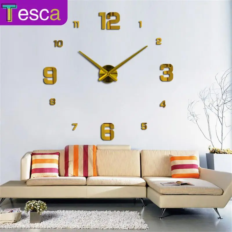 

Easy Installation Wall Clock Living Room 10mm Thick Art Decal Sticker Silent Removable Creative Diy Wall Clocks 3d Diy Acrylic