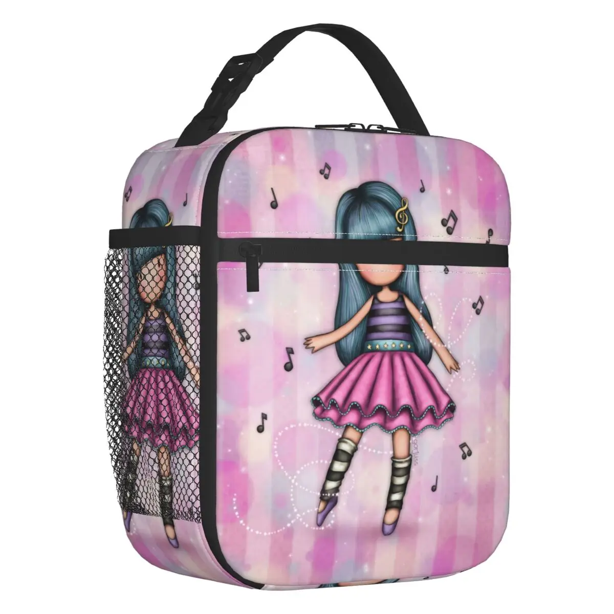 

Santoro Gorjuss Anime Girl Insulated Lunch Bag for Camping Travel Resuable Cooler Thermal Lunch Box Women Children