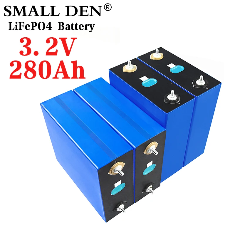 

New EVE 4PCS 3.2V 280Ah LiFePO4 Battery LiFePO4 Battery 4S 12V 24V 36V 280Ah Golf Cart Yachting Solar RV Rechargeable Battery