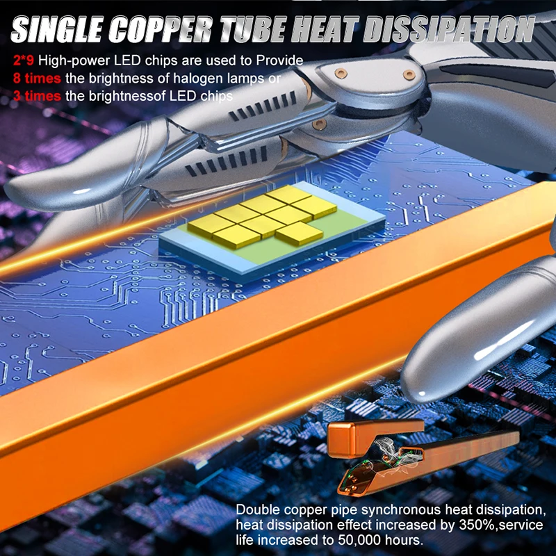 Новинка 2 шт. компактная противотуманная фара высокой мощности 200 Вт 12 В 1:1 модель