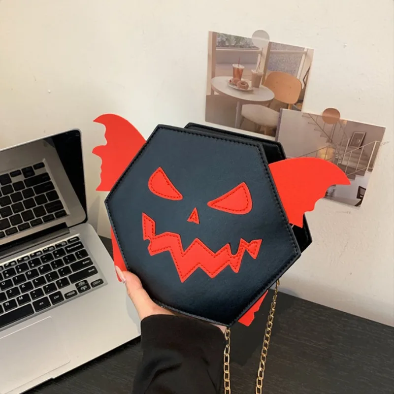 

MBTI Cute Demon Womens Shoulder Bag Halloween Funny Wacky Cartoon Kawaii Handbag Small Casual Designer Aesthetic Crossbody Bag