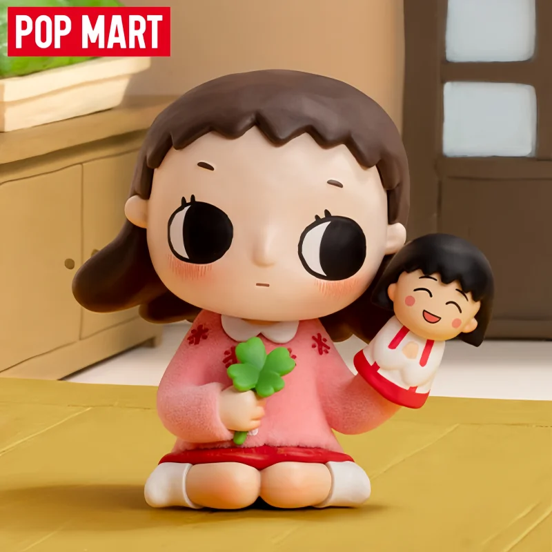 Фото Коллекционные фигурки POP MART Nyota X Chibi Maruko Chan Series 2026: Слепая коробка, игрушки для декора рабочего стола, подарок для фанатов на день рождения №1