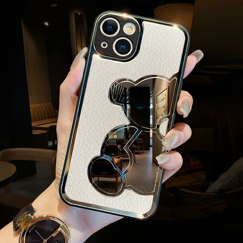 Новый модный роскошный кожаный ударопрочный чехол для телефона HD для макияжа для Iphone 14 13 12 11 Pro Max X XR 8 7 Plus защитный чехол
