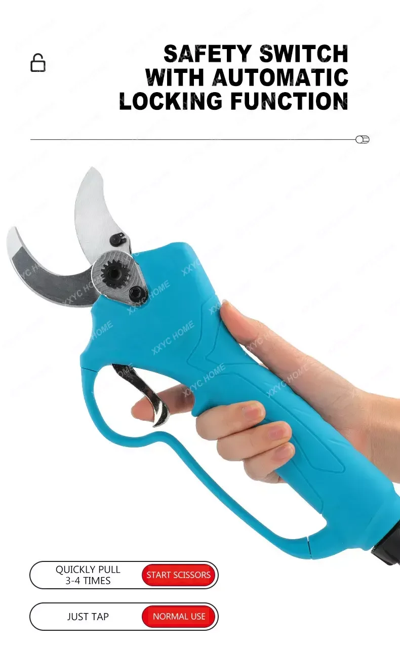 4 см Электрический фотоэлектрический садовый секатор с литиевой батареей