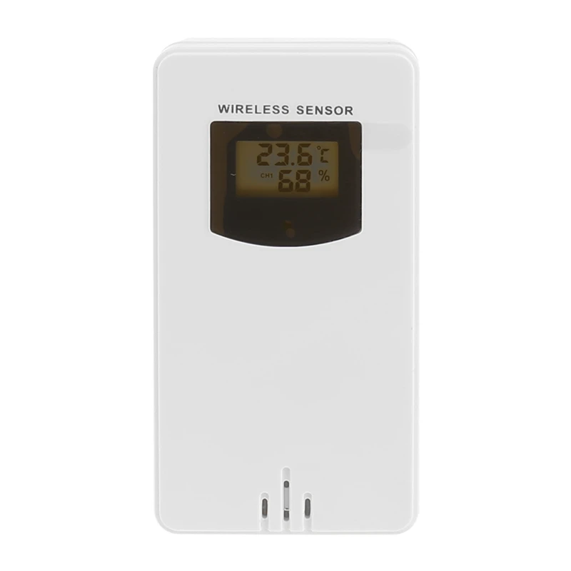 

Digital Temperature Humidity Wireless Sensor Meter Hygrometer Electronic Thermometer In/Outdoor Used with Weather Station