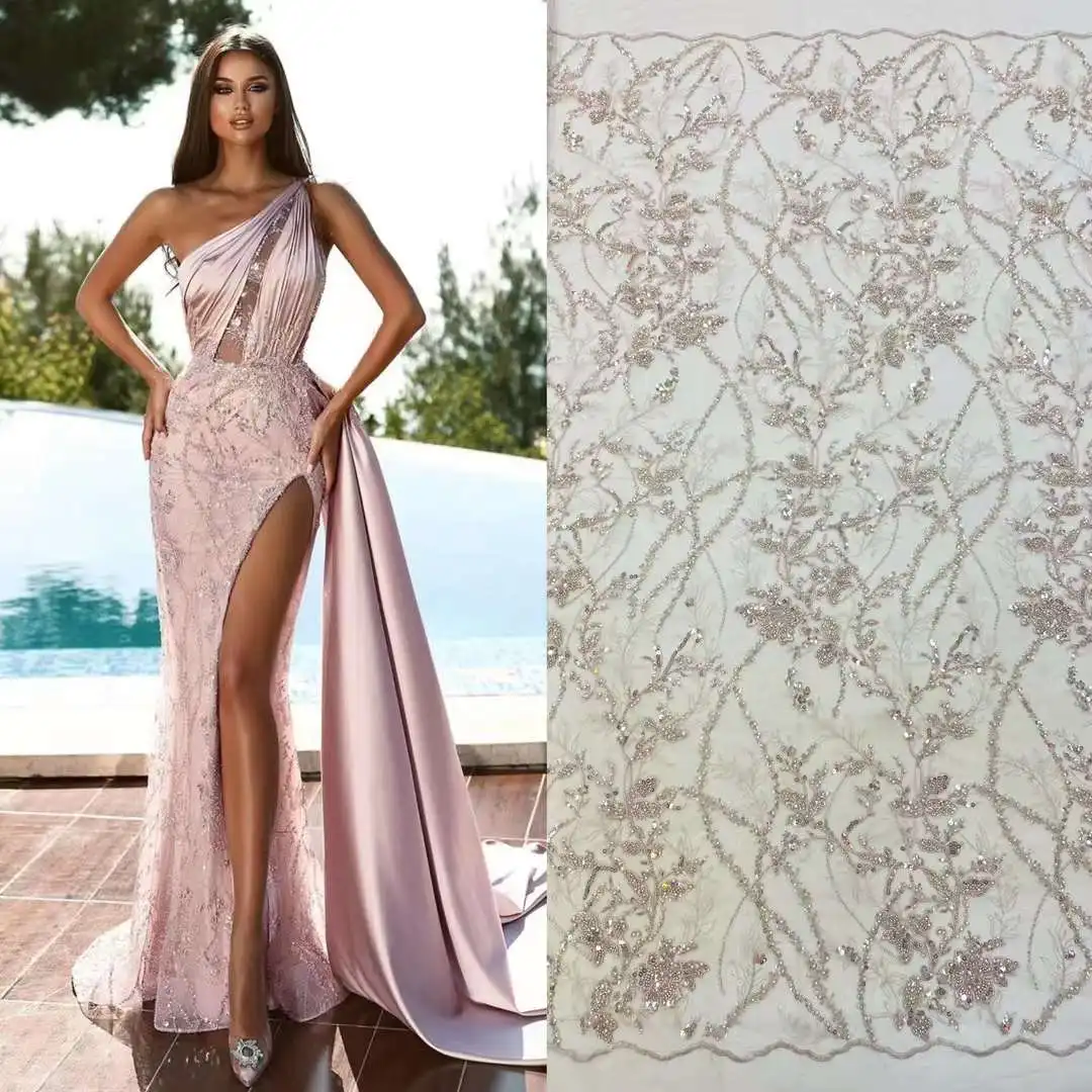 

Роскошные африканские блестки, бусины, тюль для жениха, кружевная ткань 2023, Высококачественная вышивка, французская кружевная ткань для стандартного платья