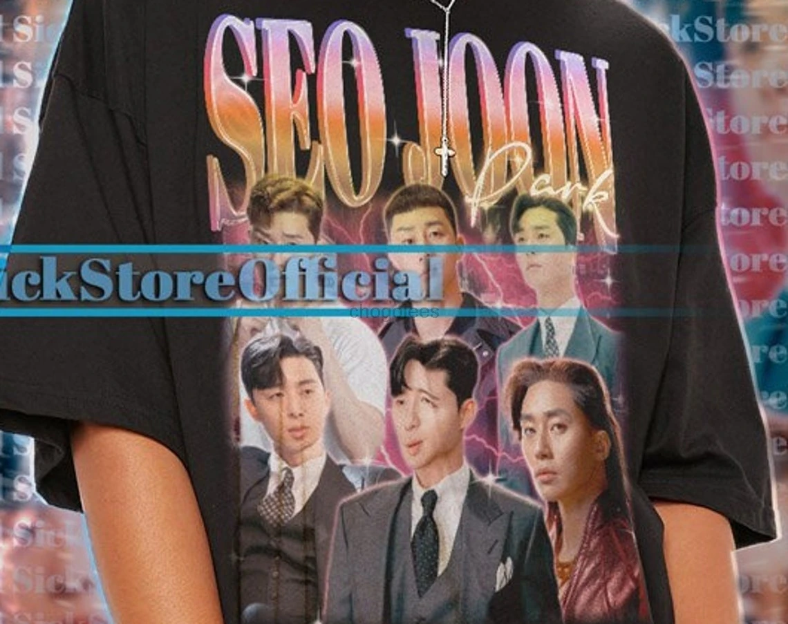 PARK SEO JOON Винтажная футболка Park Seo joon Homage Shirt Fan Tees Retro 90s Gift # Ари(