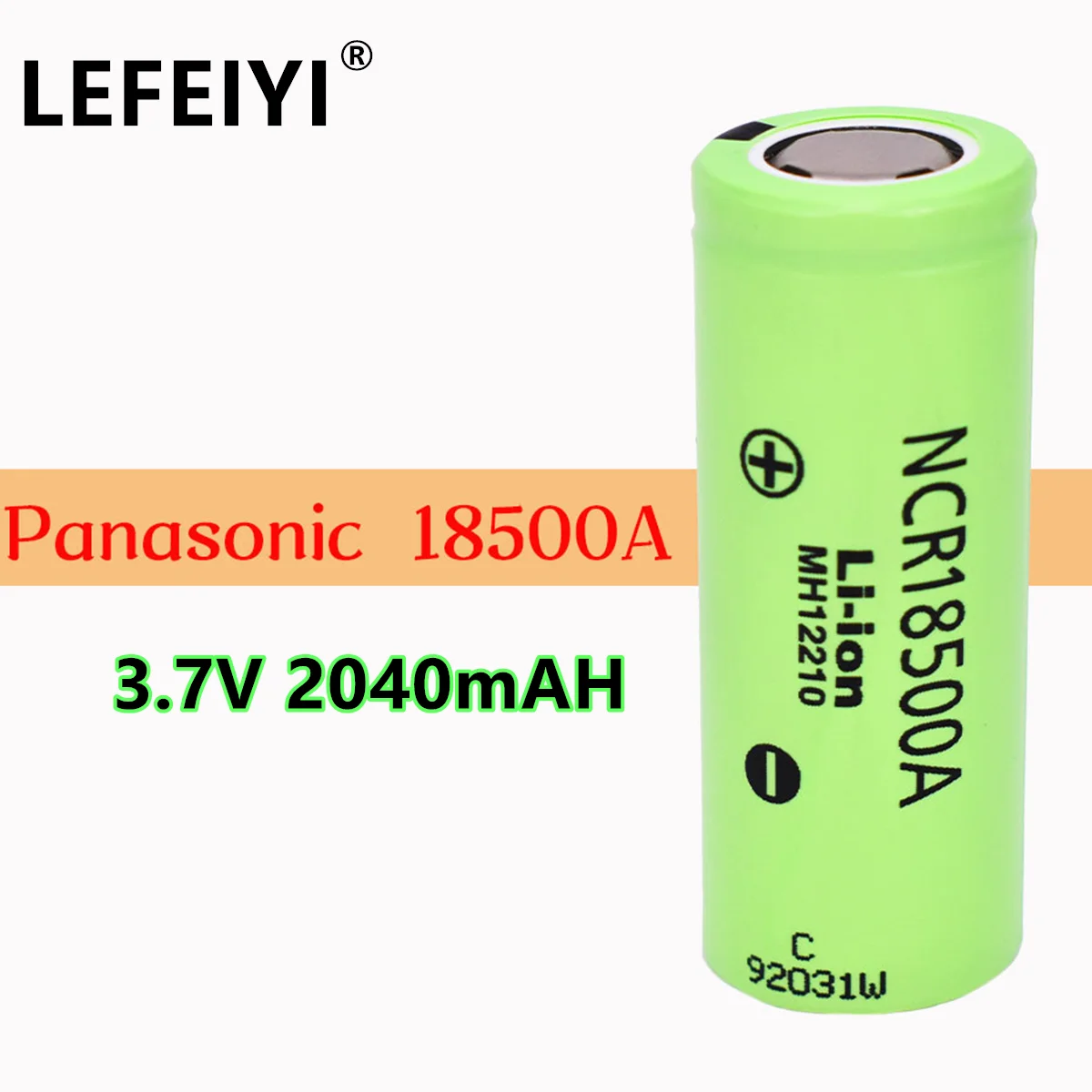 

100% Original 3.7V 18500 2040mah Lithium Ion Battery for Panasonic NCR18500A 3.6V Battery for Toy Torch Flashlight Ect