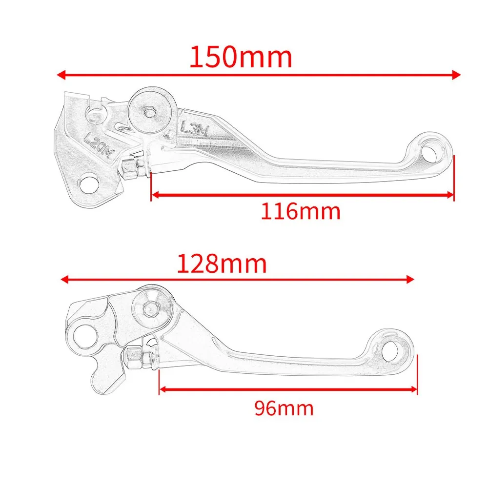 Для YAMAHA DT200 DT 200 1988 1989 1990 1991 1992 1993 1994 Аксессуары для мотоциклов Поворотные тормозные рычаги сцепления Ручка для грязевого велосипеда (art.: 3920d13604e95) - 3920d13604e95